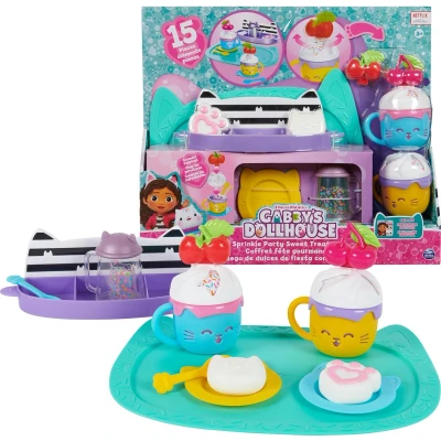 Afbeelding van Gabby&#039;s Dollhouse Sprinkle Party Serviessetje