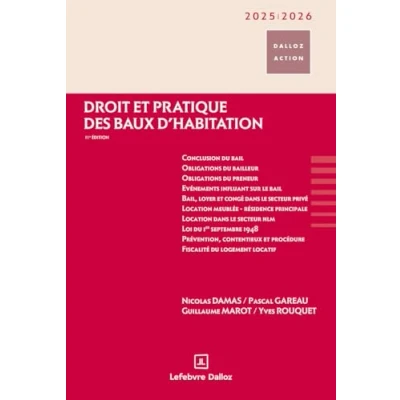 Afbeelding van DROIT ET PRATIQUE DES BAUX D&#039;HABITATION