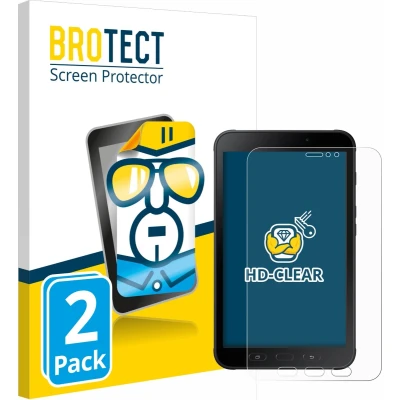 Afbeelding van BROTECT Screenprotector voor Samsung Galaxy Tab Active 2 Folie Beschermfolie transparant (2 Stuks)