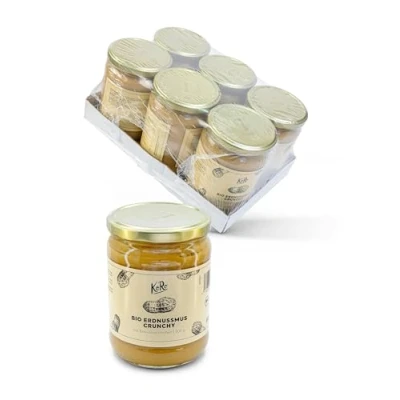 Afbeelding van KoRo Bio 100% pindakaas crunchy 6 x 500 g