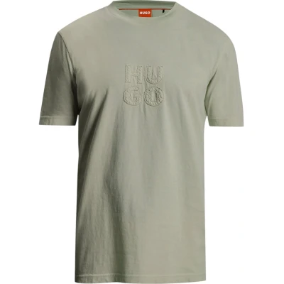 Afbeelding van Boss Heren T shirt Groen 50535284/391 Dustress 10266462 01