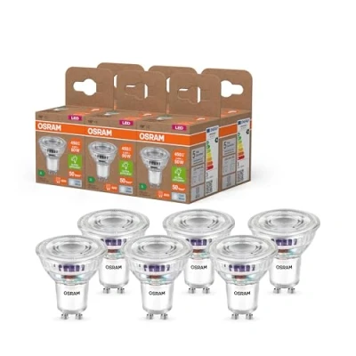 Afbeelding van OSRAM LED reflector energieklasse PAR16 2,5 W, 450 lm, koud wit (4000 K), loodvrij glas met GU10 fitting in energie efficiëntieklasse A, diameter 50 mm, verpakking IP20.6