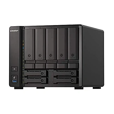 Image de QNAP TS H973AX 8G Serveur NAS 9 Baies SATA 6Gb/s RAID 0 1 5 6 10 50 JBOD 60 TP RAM 8 Go 2.5 Gigabit Ethernet / iSCSI support