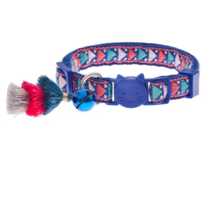 Afbeelding van Ferribiella Bohemian Cat Collar Kattenhalsband Blauw 20 30 Cm