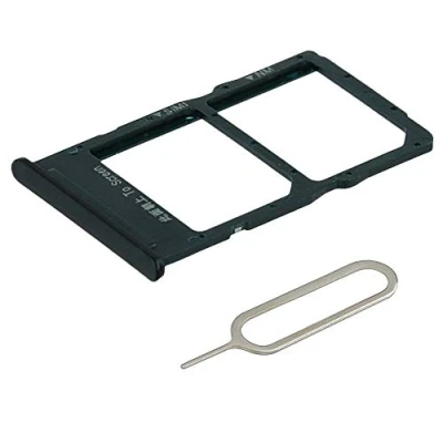 Afbeelding van MMOBIEL Sim Tray Kaart Houder Nano Slot voor Huawei P40 Lite (Zwart)