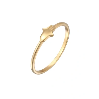 Afbeelding van Elli Hamsa HAND Ring, Dames, Maat: 54, Gold