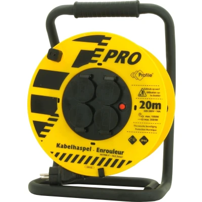 Afbeelding van PROFILE kabelhaspel tuin IP44 20 meter 3x2,5mm² neopreen PENAARDE