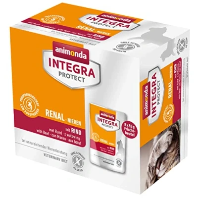 Afbeelding van 8x85g Adult Renal met Rund animonda Integra Protect Kattenvoer