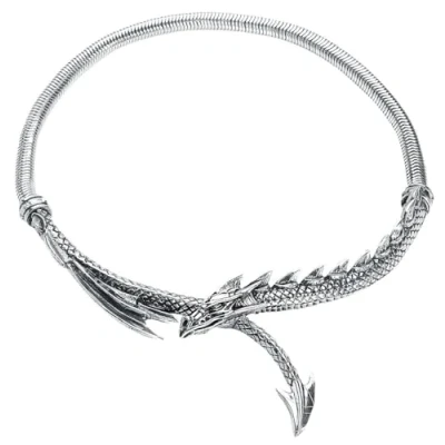 Afbeelding van Alchemy Gothic Ketting DRAGON&#039;S LURE Zilverkleurig