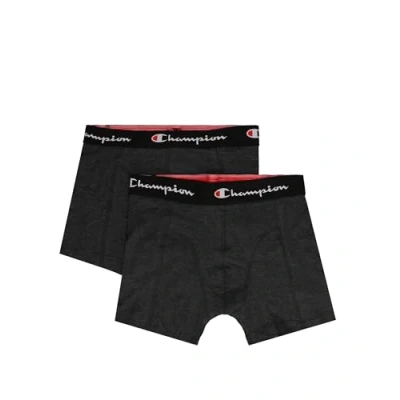 Afbeelding van Champion Herenboxershorts, 2 stuks, donkergrijs gemêleerd