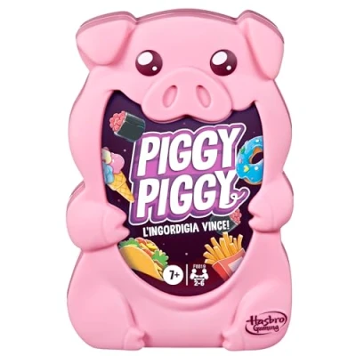 Afbeelding van Piggy Piggy, grappig en snel kaartspel voor gezinnen, kinderen, jongeren volwassenen, vanaf 7 jaar, 2 tot 6 spelers