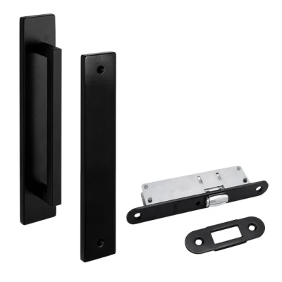Afbeelding van Eliot schild met greep enkel incl. rolslot mat zwart