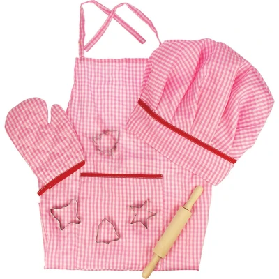 Afbeelding van Bigjigs Dressing SET CHEF Poppenaccessoires voor kinderen, Maat: One Size, Pink