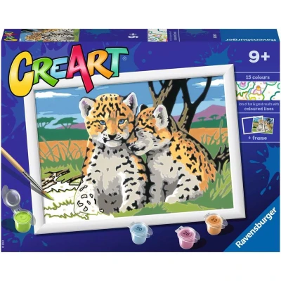 Afbeelding van Ravensburger CreArt Safari Friends Schilderen op nummer voor kinderen
