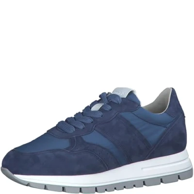 Afbeelding van Tamaris Sneakers laag, Dames, Maat: 40, Ocean Leer en imitatieleer
