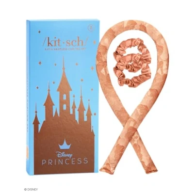 Afbeelding van Disney x Kitsch Hittevrije satijnen krulspeldenset warmtevrije krullen &#039;s nachts, krulspelden voor zachte en pluisvrije styling, geen warmte om te slapen, hoofdband