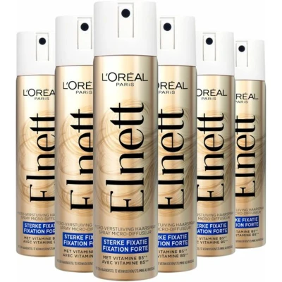 Afbeelding van 1+1 gratis: L&#039;Oréal Elnett Satin Haarspray Sterke Fixatie 400 ml
