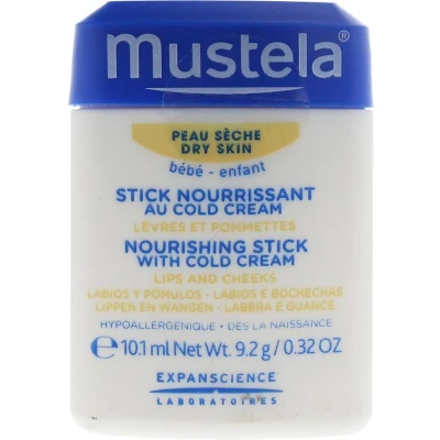 Afbeelding van Mustela voedende stick met cold cream Droge huid 9,2g