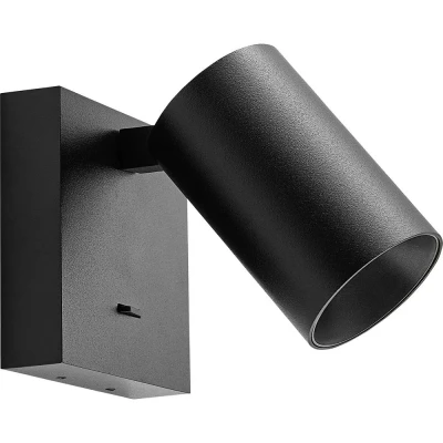 Afbeelding van CAN TILT wandspot, zwart, 10 x cm, metalen GU10 schakelaar