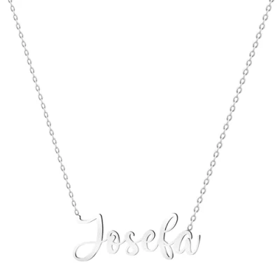 Afbeelding van various naam ketting Roestvrij staal gepersonaliseerde zilveren hanger voor damesketting geschenken vrouw moeder dochter koppels beste vriend, staal, Niet van