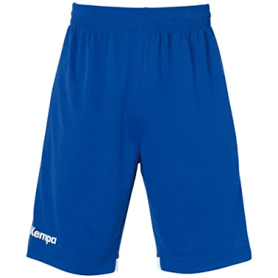 Afbeelding van Kempa Player Long Shorts Kind Royal Wit Maat 164