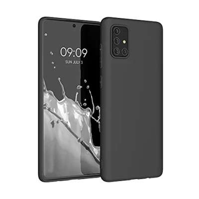 Afbeelding van kwmobile telefoonhoesje geschikt voor Samsung Galaxy A71 Hoesje smartphone Back cover in mat zwart