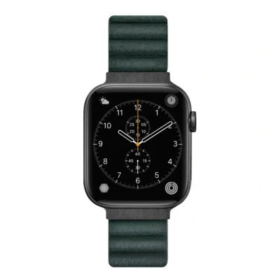 Afbeelding van LAUT Novi Leather Loop Apple Watch 38mm / 40mm 41mm pine green LAWSNLGN