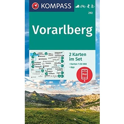 Afbeelding van Kompass Wanderkarten WK292 Vorarlberg