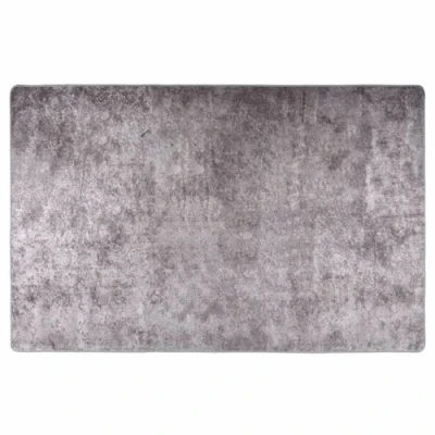 Afbeelding van Vloerkleed wasbaar anti slip 80x150 cm grijs