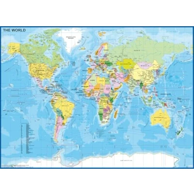 Image de Puzzle 200 pièces XXL Ravensburger Carte du Monde