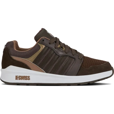 Afbeelding van K SWISS Rival Sneakers laag, Heren, Maat: 45, Chocolate brown toasted coconut Textiel