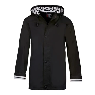 Afbeelding van Breizh Ocean Artic Waterdichte was met gestreepte capuchon fleece binnenkant XS tot 4XL, Marinier