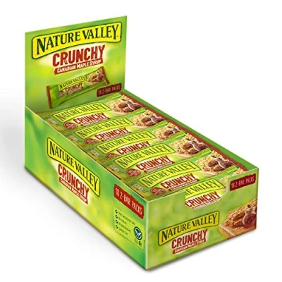 Afbeelding van Nature Valley Crunchy Canadese Maple Syroop, mueslirepen, 18 x 2 bars pack (18 42 g)