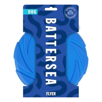 Afbeelding van Battersea foam flyer blauw 24x24 cm