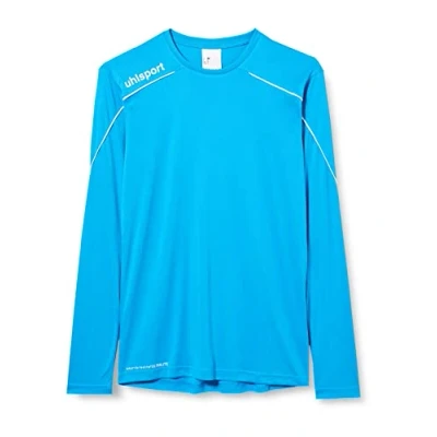 Afbeelding van Uhlsport Stream 22 Voetbalshirt Lange Mouw Heren Cyaan / Wit Maat: 3XL