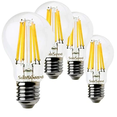 Afbeelding van SunSeed 4 x led filament, standaard E27, 10 W, komt overeen met 83 natuurlijk wit, 4000 K