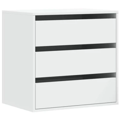 Afbeelding van vidaXL Ladekast 60x41x58 cm bewerkt hout wit