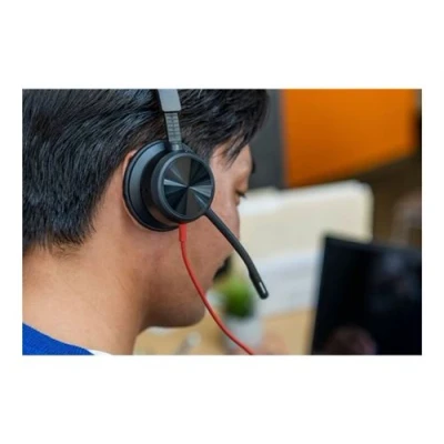 Image de Micro casque Poly Blackwire 8225 stéréo USB C certifié Microsoft Teams + adaptateur C/A
