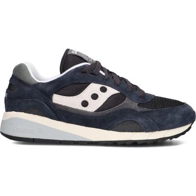 Afbeelding van Saucony Shadow 6000 Unisex Sneakers laag, Maat: 41, Navy/gray Leer en textiel