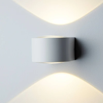 Afbeelding van LOOM DESIGN Frey LED wandlamp IP65 2x6W wit