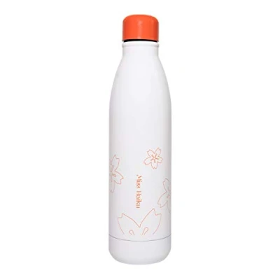 Afbeelding van Grupo Erik Drinkfles Miss Haiku 500 Ml 7 X 25 Cm Rvs Wit/oranje