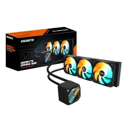Image de GIGABYTE GAMING 360 Système de refroidissement liquide processeur (pour : LGA115x Socket, LGA1200, LGA1700, LGA1851, AM4, AM5) cuivre 120 mm noir