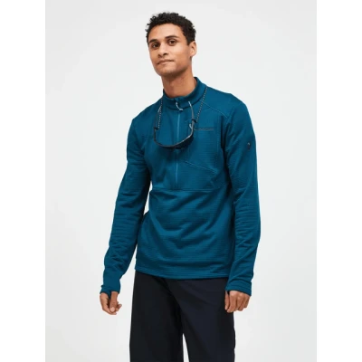 Afbeelding van Peak Performance Trail Grid Fleece Half Zip Heren Blauw XXL