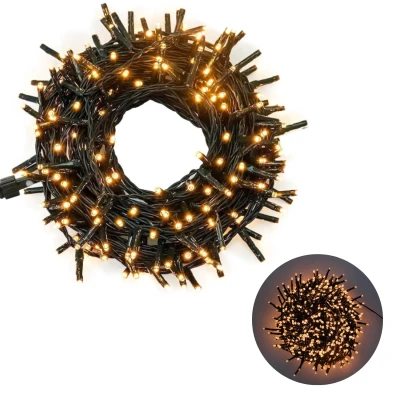 Afbeelding van Cheqo® Kerstboomverlichting voor Binnen en Buiten Kerstlampjes LED Verlichting Kerstverlichting 480 36 Meter Extra Warm Wit