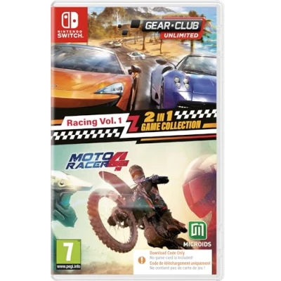 Afbeelding van Racen vol. 1: 2 in 1 gamecollectie Gear Club Unlimited + Moto Racer 4 Nintendo Switch game Code a Box
