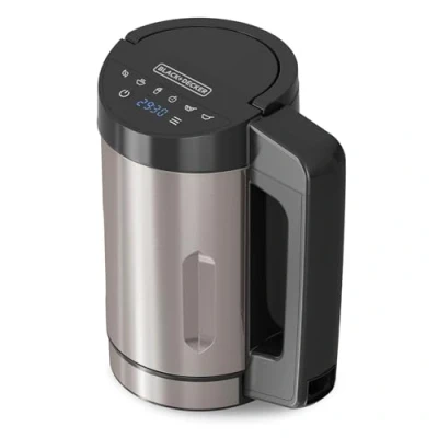 Afbeelding van Black+Decker Soup Maker BXSM1000E 1040 W roestvrijstalen karaf, 7 automatische programma&#039;s, warmhoudfunctie, digitaal display, BPA vrij