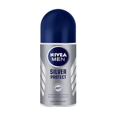 Afbeelding van NIVEA, Deodorants, Men Silver Protect Antiperspirant In Bullet Antibacteriële Bescherming (Rol op, 50 ml)