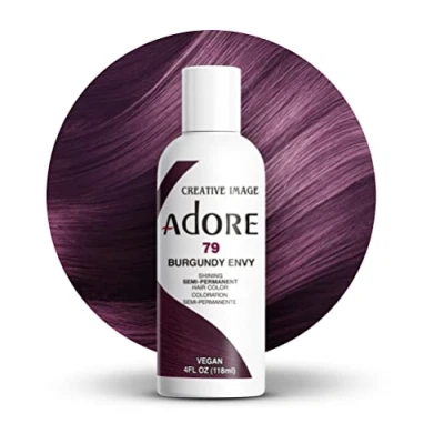 Afbeelding van Adore Shining Semi Permanent Hair Color Burgundy Envy 79 haarverf
