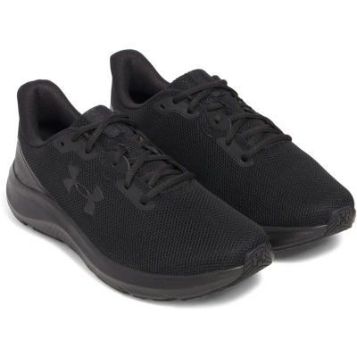 Afbeelding van Under Armour Charged Pursuit 4 Hardloopschoenen voor op de weg, Heren, Maat: 44, Black Textiel/ synthetisch