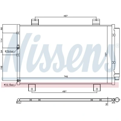 Afbeelding van Nissens Airco condensor 940697